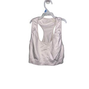 RBX Womens Racerback Sports Bra L White Cotton Blend